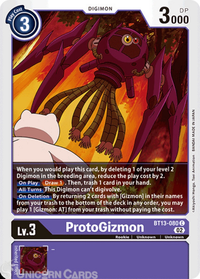 Bt Protogizmon Common Digimon Card Bt Versus Royal