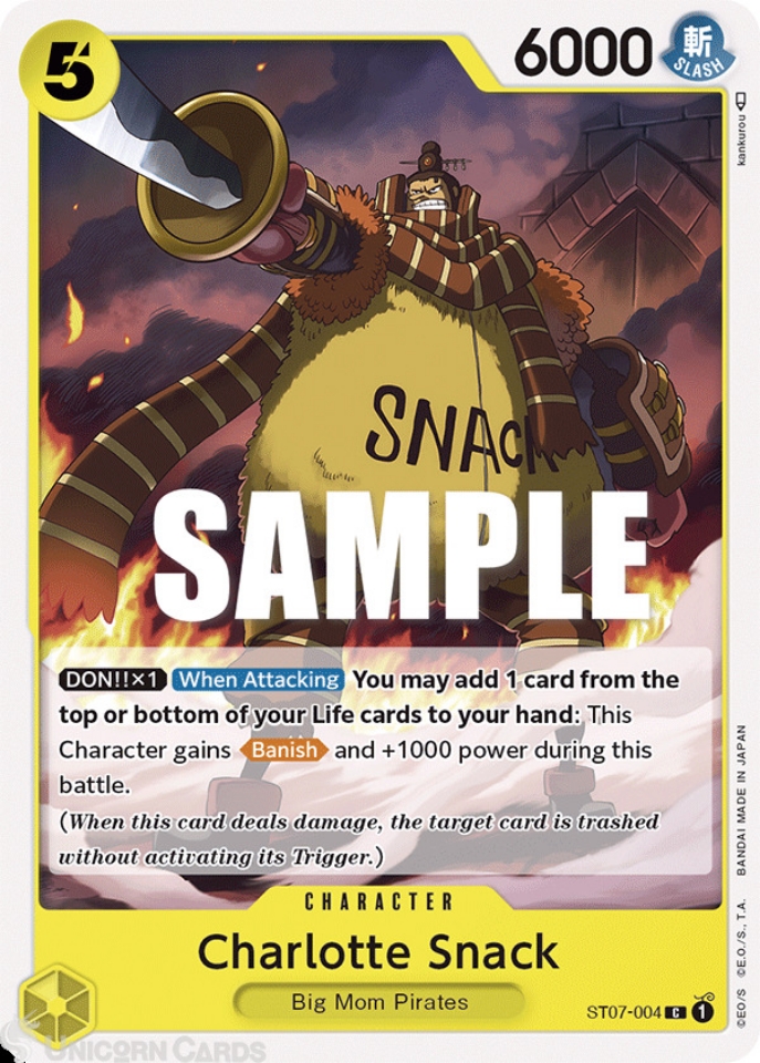 ST07 004 Charlotte Snack Common One Piece TCG Card ST07 Starter