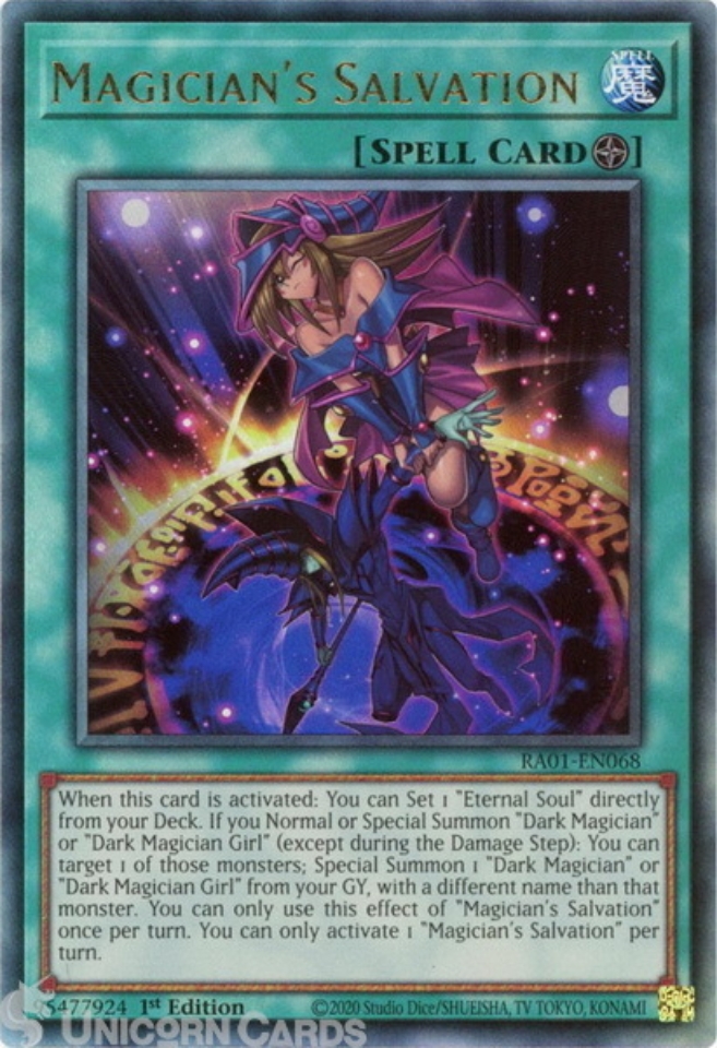 Ra En Magician S Salvation Ultimate Rare St Edition Yugioh