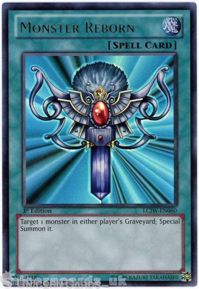 LCJW EN060 Monster Reborn Ultra Rare 1st Edition Mint YuGiOh Card