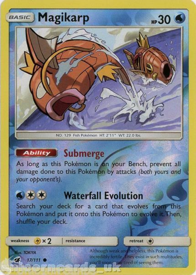 Magikarp 17 111 Reverse Holo Crimson Invasion Mint Pokemon Card