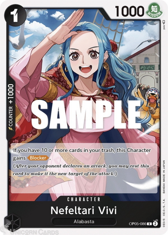 Op Nefeltari Vivi Rare One Piece Tcg Card Op Awakening