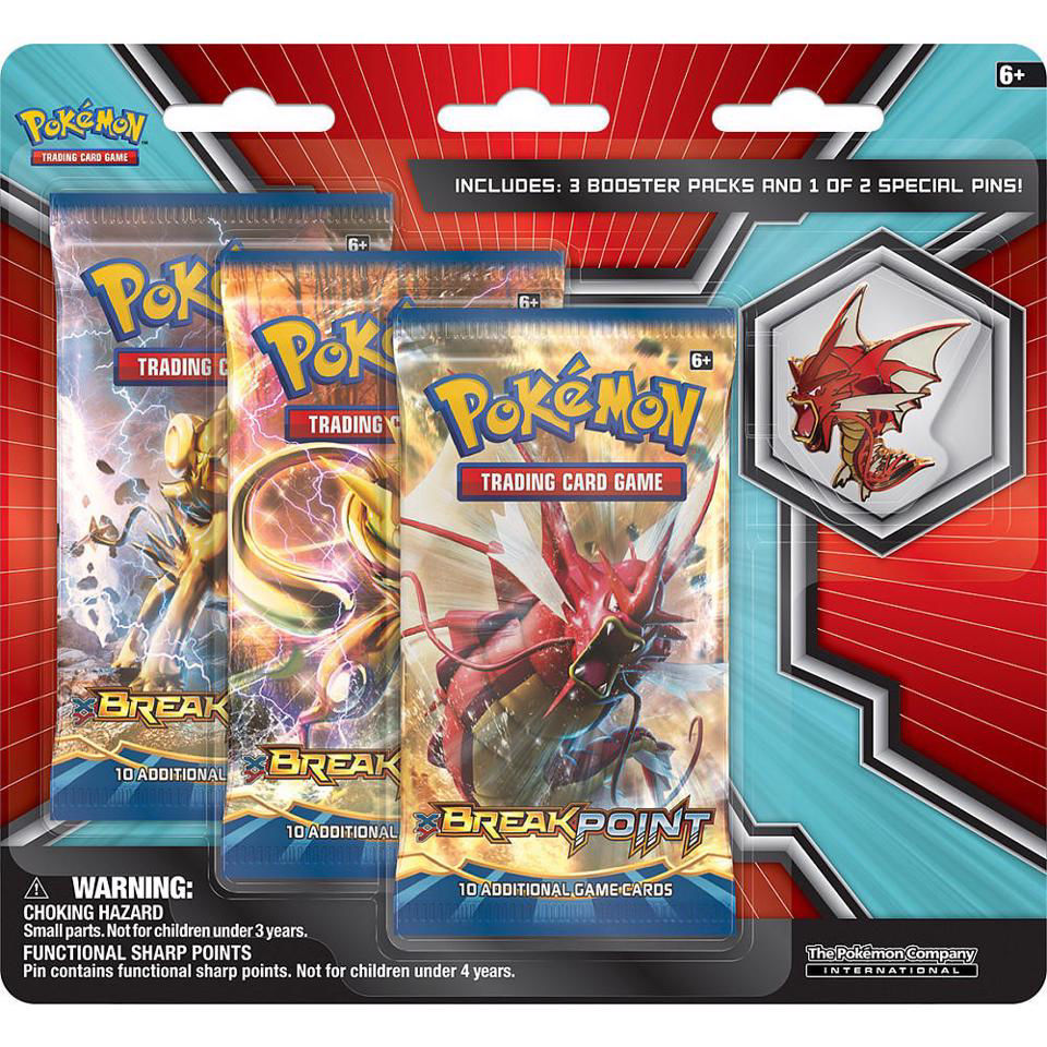 Pokemon XY BREAKpoint :: Collector's Pin 3-Pack Blister : : Shiny Mega ...