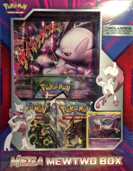 Pokemon TCG: Triple Power Collector's Pokemon Tin - Contains Mewtwo EX,  Shiny Gyarados EX OR Machamp EX, 4 Pokemon Booster Packs and Online Code 