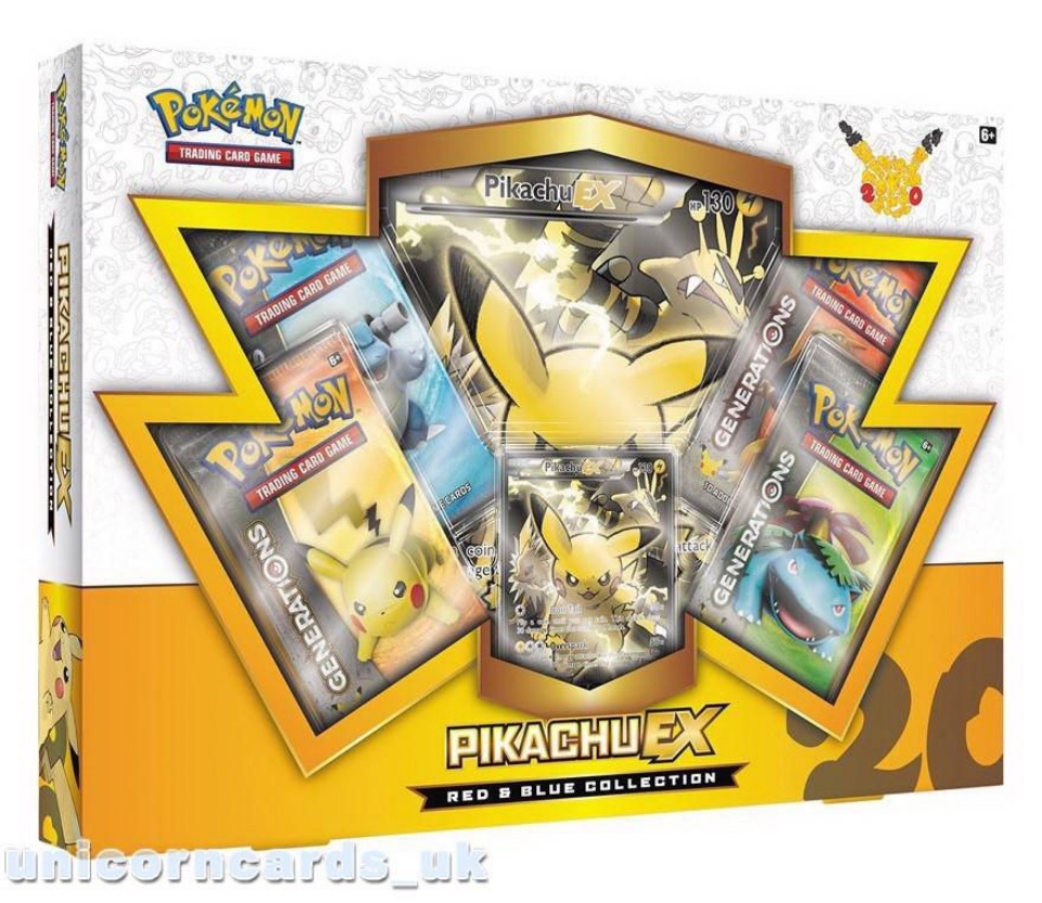 Pokemon TCG Generations:: Red & Blue Collection Pikachu EX :: New ...