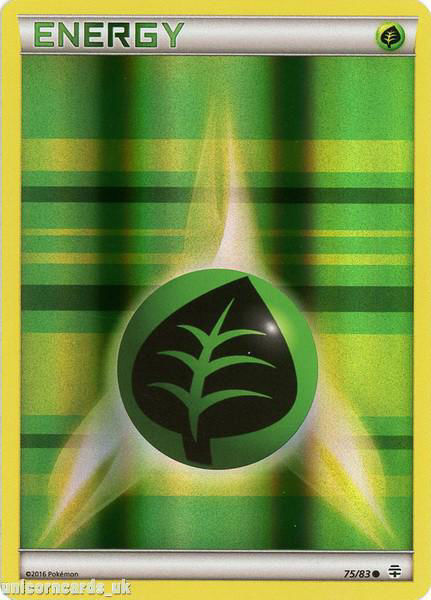 Generations 75/83 Grass Energy Reverse Holo Mint Pokemon Card ...