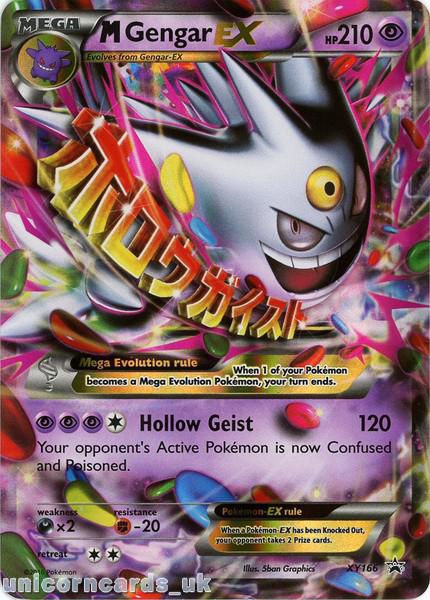 Mavin  Shiny Mega Gengar EX XY166 Promo Holo - Pokémon Card TCG Lightly  Played