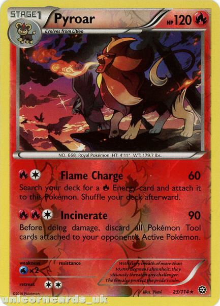Pyroar #12 Phantom Forces Holo PSA 6 Pokémon