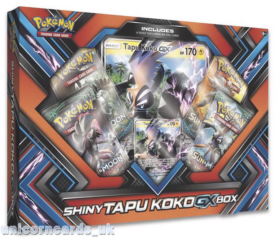 Pokemon TCG: Shiny Tapu Koko-GX Box :: Brand New And Sealed Box ...