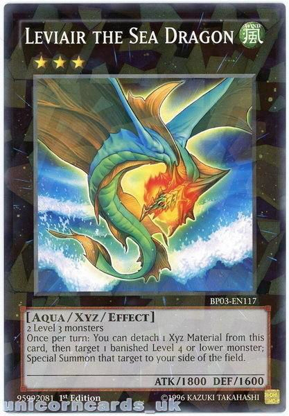 Leviair The Sea Dragon BP03 EN117 Shatter foil  1st Edition  Yugioh