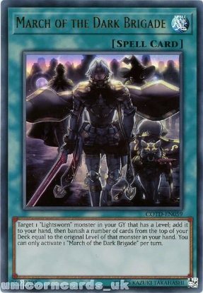 Yugioh Card Ultra Rare Holo Salvagent Driver COTD-EN005 NEW