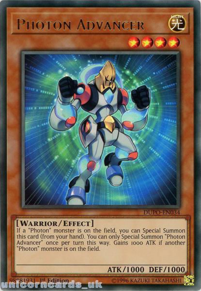 DUPOEN034 Photon Advancer Ultra Rare 1st Edition Mint YuGiOh Card