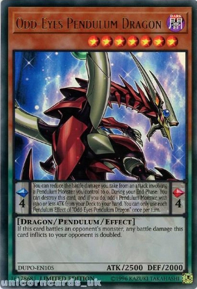 Ungeheueräugiger Pendule Dragon Bosh-Ces 1 Super Rare!