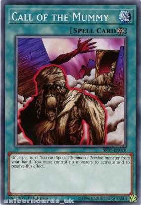 1st Edition Details about   Yu-Gi-Oh Call of the Mummy SR07-EN028 Common Card Zombie Horde