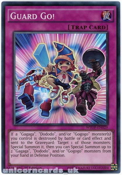 Mint　Go!　Guard　and　Players　for　1st　Unicorn　Cards　Pokemon,　YuGiOh　TCG　Rare　MTG　and　Digimon　Super　YuGiOh!,　Cards　Card::　Edition　WSUP-EN029　Collectors.
