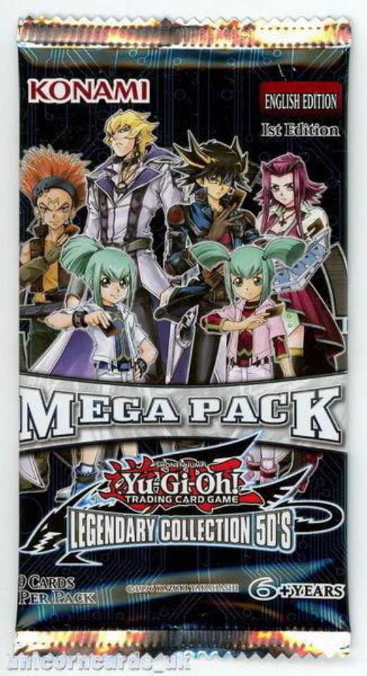 YuGiOh! Legendary Collection 5D's MegaPack 1st Edition Sealed Booster