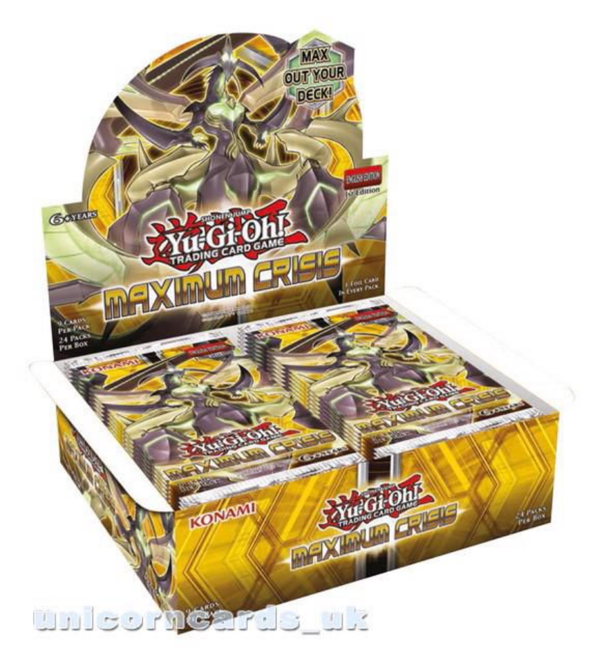 YuGiOh! Maximum Crisis Box x24 Booster Packs //Preorder //Brand New