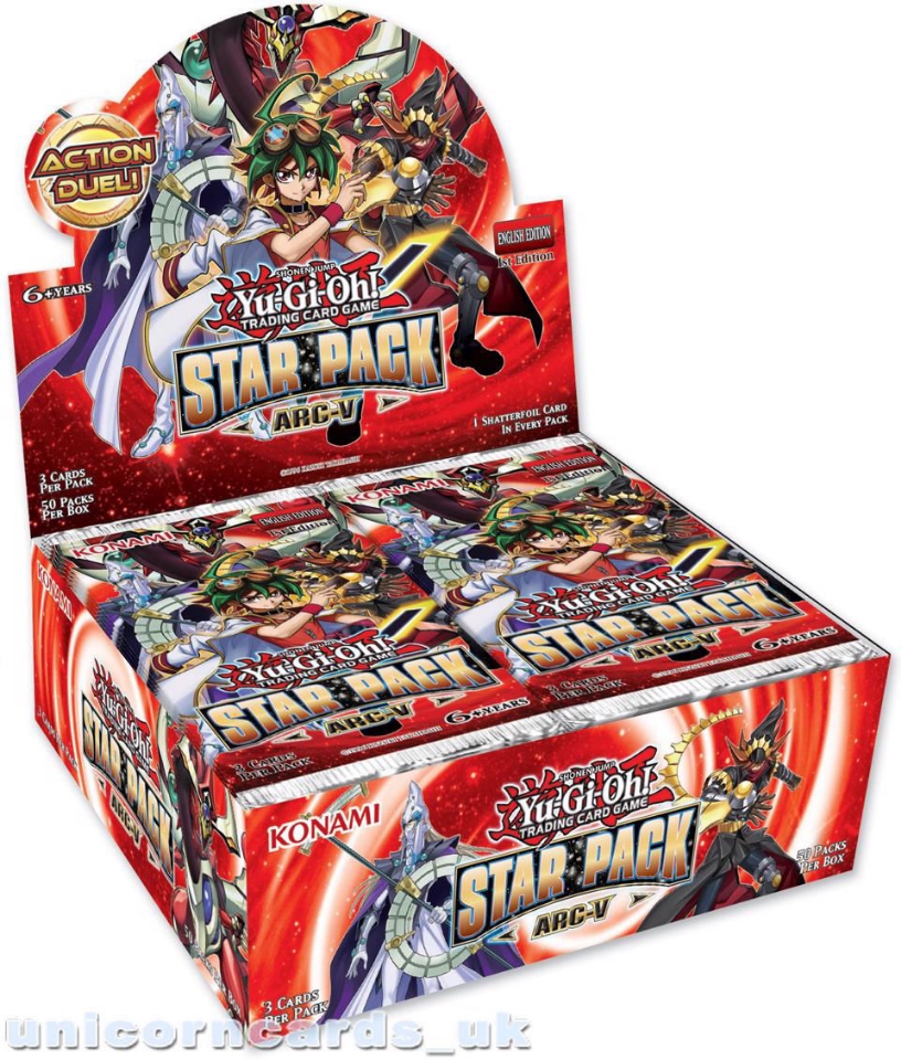 Yugioh Star Pack Arc V 1st Edition New And Sealed Box 50 Boosters