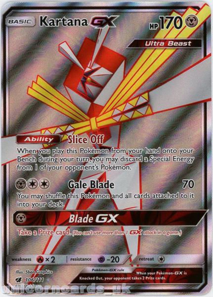 Nihilego GX - 114/111 - Secret Rare - Pokemon Singles » SM04