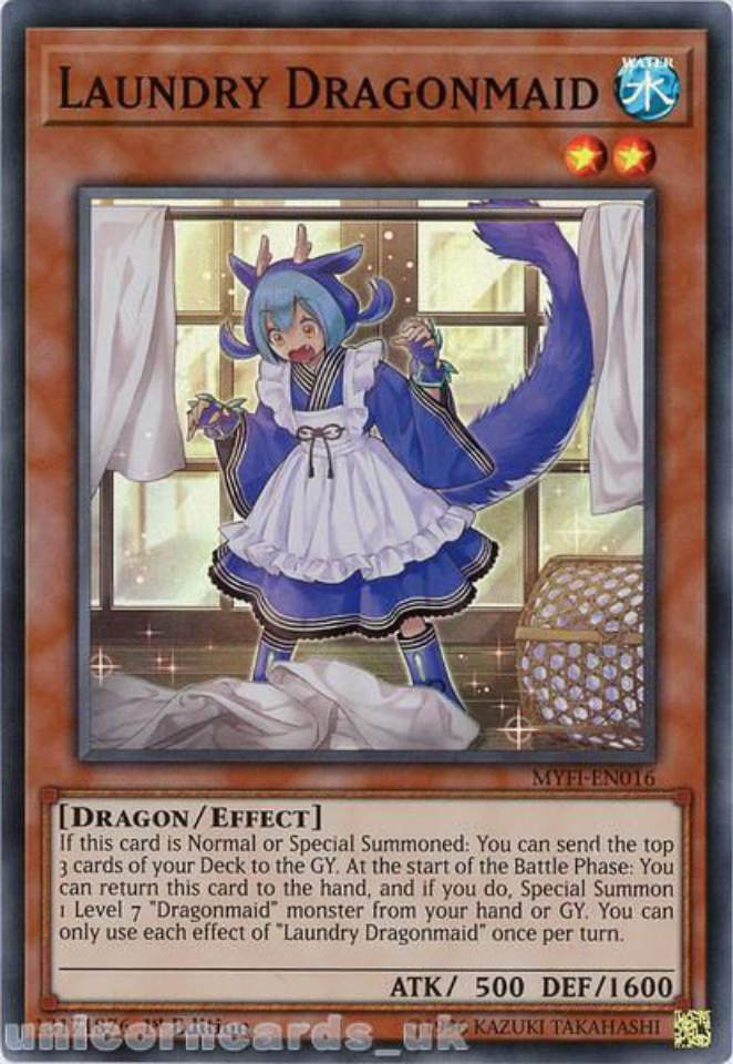 - Super Rare 1st Edition 3 x Dragonmaid Tinkhec MYFI-EN019 