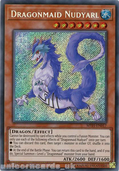 MYFI-EN021 Dragonmaid Lorpar Secret Rare Mystic Fighters Yugioh 