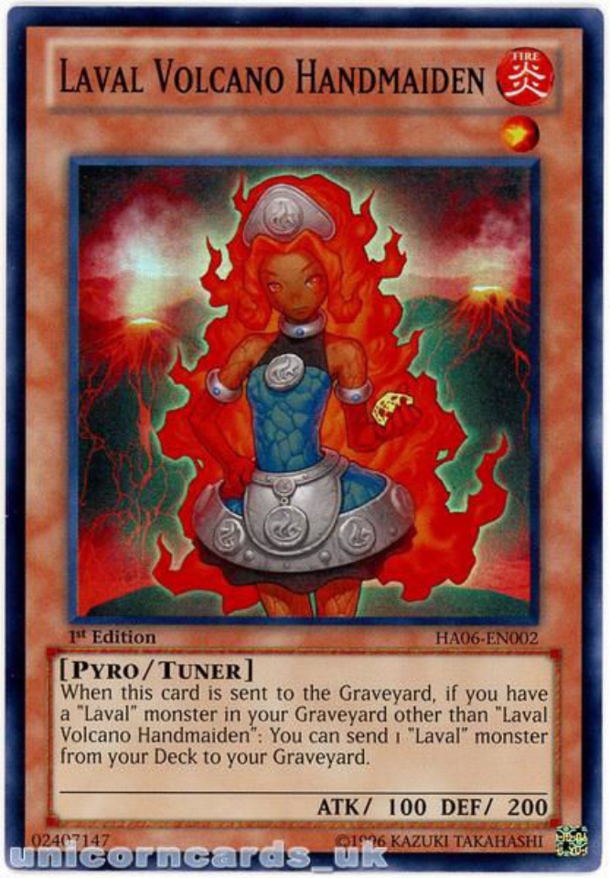 Lavalval Dragon Yugioh Card Genuine Yu-Gi-Oh Trading Card