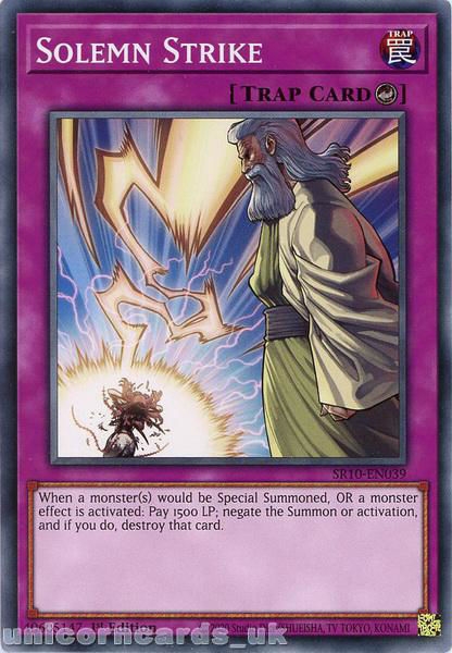 Yu-Gi-Oh! - Structure Deck: Synchron Extreme Solemn Warning Common by Yu-Gi-Oh! SDSE-EN039 1st Edition