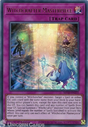 Witchcrafter Scroll MP20-EN230 Super Rare Yu-Gi-Oh Card 1st Edition New 