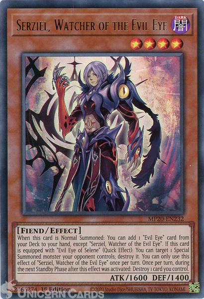 Medusa Watcher of the Evil Eye MP20-EN233 Ultra Rare Yu-Gi-Oh Card 1st Edition