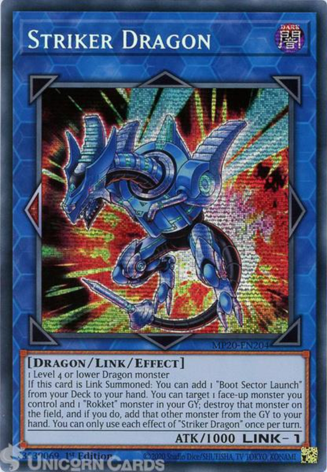 سلسلة تعلم يوغي يو - شرح مجموعة التنانين لينك Dragon Link Deck 0029608_mp20-en204-striker-dragon-prismatic-secret-rare-1st-edition-mint-yugioh-card_960