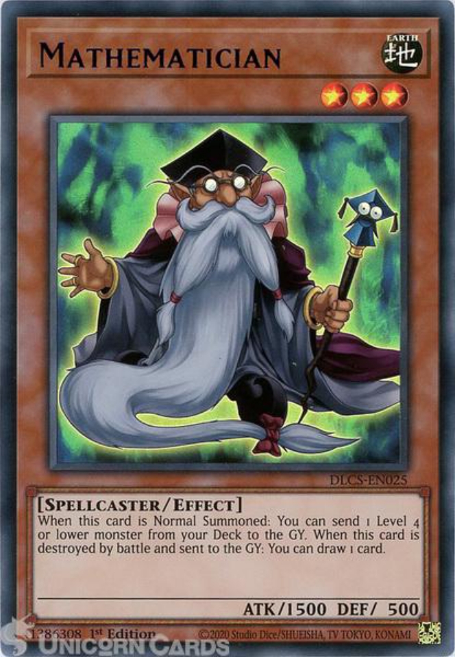 Details about   DLCS-EN025-B MathematicianBlue Ultra Rare Card1st EditionYuGiOh TCG 