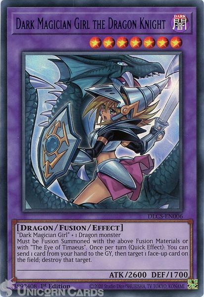 DLCS-EN006-B Dark Magician Girl the Dragon Knight Blue Ultra Rare Card 1st Ed