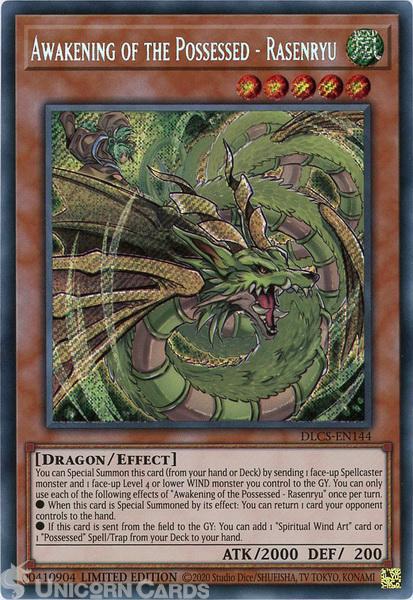DLCS-EN144 Awakening of the Possessed Rasenryu Secret Rare Limited  Edition Mint YuGiOh Card:: Unicorn Cards YuGiOh!, Pokemon, Digimon and  MTG TCG Cards for Players and Collectors.
