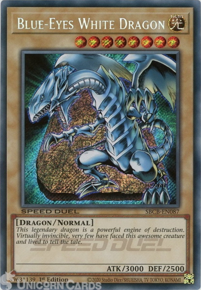 Blue Eyes White Dragon Card