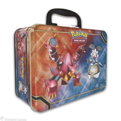  Pokemon 2016 Collectors Chest Treasure Tin: Volcanion, Magearna  and Shiny Mega Gengar-EX : Toys & Games