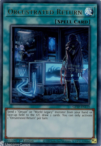 YuGiOh Orcustrated Return Ultra Rare 1st Edition GFTP-EN119 NM