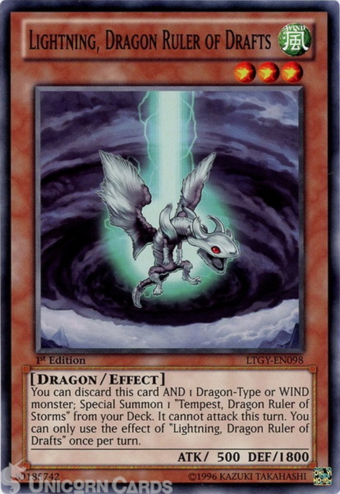 LTGYEN098 Lightning, Dragon Ruler of Drafts Common 1st Edition Mint Yu