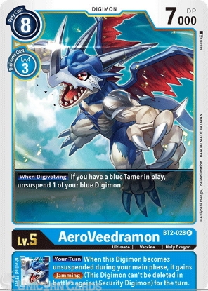Digimon TCG BT2-032 Ulforce Veedramon Super Rare 