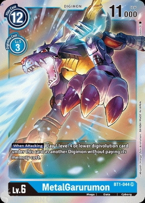 WarGreymon BT1-025 Digimon Card Game Super Rare Holo 
