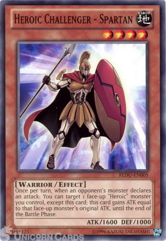 redu-en005-heroic-challenger-spartan-common-unl-edition-mint-yugioh