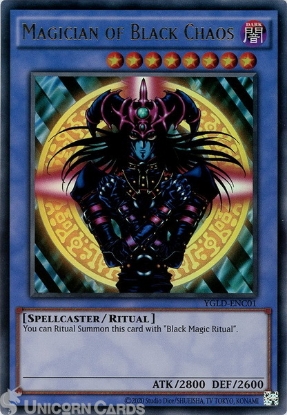 Yugioh Spell Card Black Magic Ritual YGLD-ENC32 Unl Common 