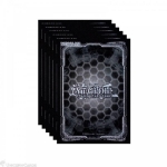 Konami Yu-Gi-Oh! Dark Hex Sleeves – 50 Small Card Sleeves, Black, Glossy, Tournament Legal