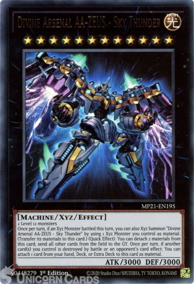 MP21EN195 Divine Arsenal AAZEUS Sky Thunder Ultra Rare 1st Edition