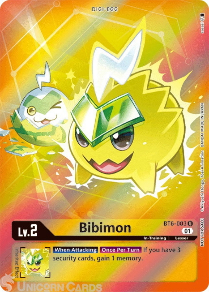 BT6003_P1 Bibimon Alternative Art Box Topper Mint Digimon