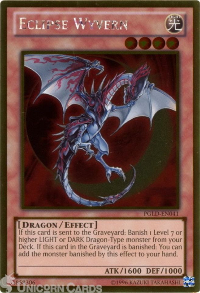 PGLDEN041 Eclipse Wyvern Gold Rare UNL Edition Mint YuGiOh Card