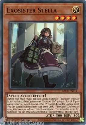 Yu-GI-OH Exoschwester Sophia Ultra Rare GRCR-DE016