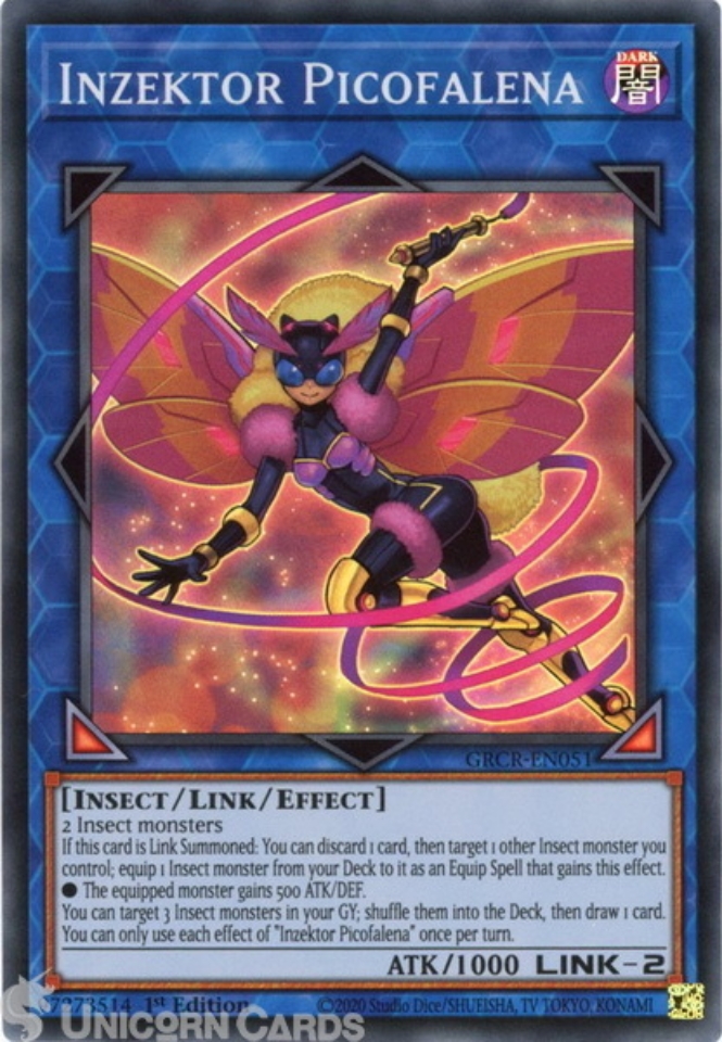 GRCR-EN051 Inzektor Picofalena :: Super Rare 1st Edition Mint YuGiOh ...