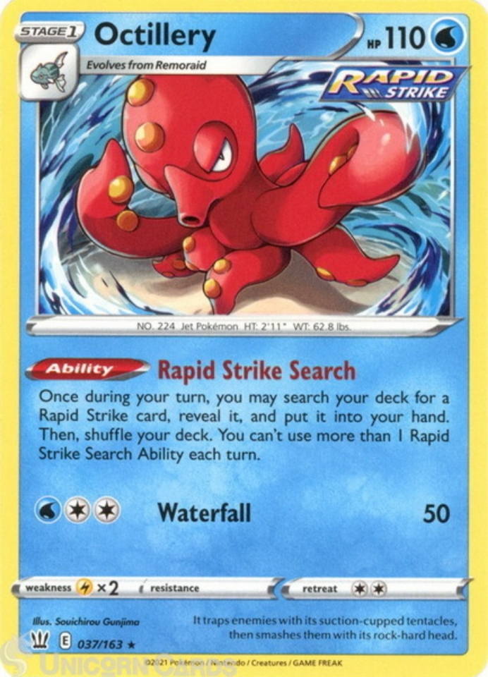 Octillery 037/163 Rare Mint Pokemon Card:: Unicorn Cards - YuGiOh ...