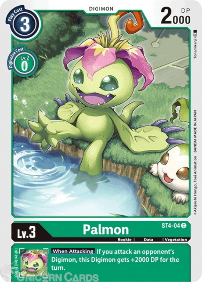 ST4-04 Palmon Common Mint Digimon Card:: Unicorn Cards - YuGiOh ...