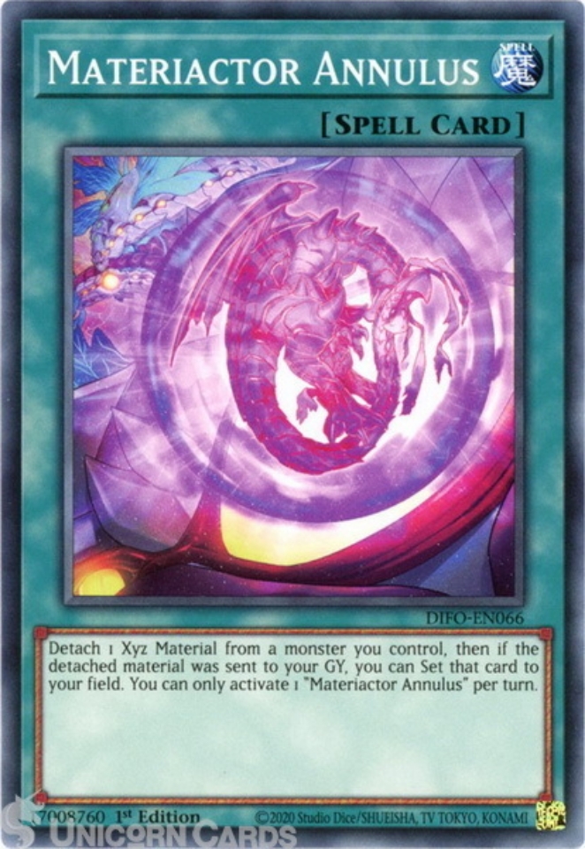 DIFOEN066 Materiactor Annulus Common 1st Edition Mint YuGiOh Card